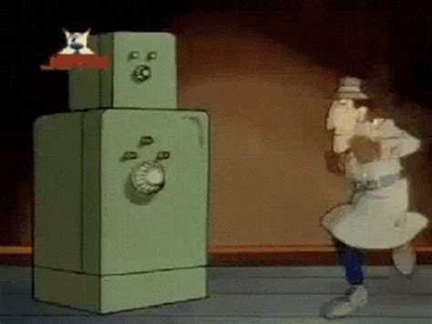 Self Destruct Inspector Gadget GIF .